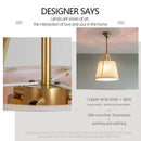 Ljojo Luxury Fabric LED Chandelier for Home Lighting