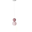 LED Cream Hanging Lamp - Modern Indoor Lighting for Bedroom, Living Room, and More