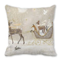 Ljojo Merry Christmas Pillowcase Cushion Cover for Festive Home Decor