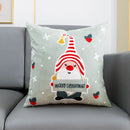 Embroidered Santa Deer Snowflake Pillow Cover 45x45cm for Sofa Bed by Ljojo