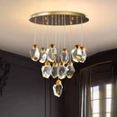 Ljojo Luxury Crystal Chandelier for Living Room - Elegant Dining Room Pendant Lamp - Indoor Lighting
