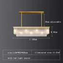 Ljojo Modern Glass Chandelier Lamp Luxury Home Decor Lighting Living Room