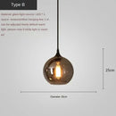 Modern Smoky Gray Glass Chandelier for Dining Kitchen Living Room Ljojo Nordic Pendant Light