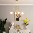 Nordic Minimalist Cream Ball Chandelier | LED Pendant Lights for Home Decor by Ljojo