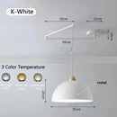Modern Rocking Arm Pendant Lamp Movable Hanging Chandelier for Living Room by Ljojo