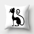 Cute Cat Cushion Cover 45x45cm - Ljojo Home Decor Pillowcases