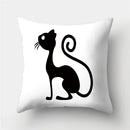Cute Cat Cushion Cover 45x45cm - Ljojo Home Decor Pillowcases