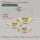 Ljojo LED Round Ring Chandelier for Dining and Living Room