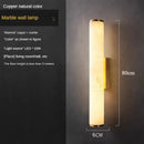 Copper Marble Wall Lamp, Luxury Stone Wall Light for Tv Background by Ljojo