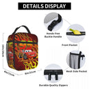 Ljojo Lightning Mcqueen Insulated Lunch Bag for School, Bento Box Cooler
