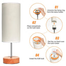 Ljojo LED Desk Lamp with USB-C Port X2, USB-Port X2, and Touch Control, Office & Bedroom Reading Light