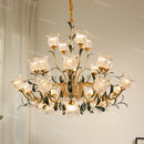 French Retro Living Room Crystal Pendant Light by Ljojo - Luxury Designer Cream Style Glass Crystal Light