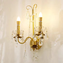 French Crystal Pearl Wall Lamp | Elegant Retro Candle Light for Bedroom and Living Room by Ljojo