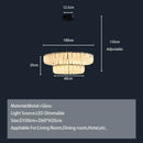 Ljojo Luxury Glass Chandelier for Elegant Living & Dining Spaces