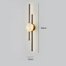 LED Strip Black Gold Wall Lamp for Nordic Decor - Ljojo