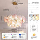 Ljojo Luxury Glass Crystal Chandelier for Living Room, Bedroom, and Study