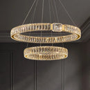 Ljojo Luxury Gold Metal Crystal LED Pendant Chandeliers for Home, Restaurant, Hotel