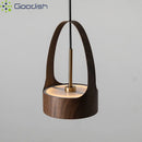 Medieval Wood Painted LED Pendant Light for Living Room Home Decoration by Ljojo
