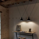 Ljojo Metal Pendant Lamp - Simple Shape for Kitchen Bar, Creative Hanging Light for Bedside