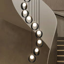 Ljojo LED Pendant Light for Modern Home Decor and Staircase Chandeliers