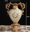 Ljojo™ Resin Vase Dried Flower Arrangement Plate Home Decor