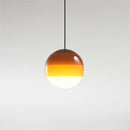 Nordic Gradient Glass Dome Pendant Lamp Living Room Chandelier by Ljojo
