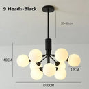 Nordic Glass Chandelier Pendant Light for Living Room - Modern Minimalist Home Decor by Ljojo