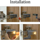 Ljojo LED Inner Hinge Sensor Lights for Wardrobe and Kitchen Cabinets