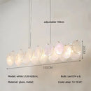 Ljojo Luxury Colorful Glass LED Pendant Lights French Modern Living Room Hanging Lamp