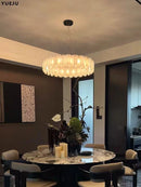 Luxurious Modern Natural Marble Ceiling Chandelier for Living Rooms and Dining Areas by Ljojo