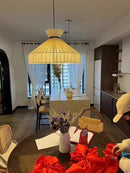 Jute Fabric Pendant Lights | Handmade Nordic Chandelier for Living Room | Ljojo