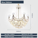 Ljojo Luxury Living Room Crystal Chandelier LED Ceiling Lighting Staircase European-Style Gold Nordic Glamour