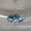 Ljojo Luxury Colorful Glass LED Pendant Lights French Modern Living Room Hanging Lamp