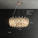 Italian Postmodern Glass Pendant Light Fixture by Ljojo - Elegant Feather Design for Luxurious Living Spaces