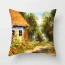 American Country Oil Painting Landscape Pillowcase by Ljojo for Home & Office Decor