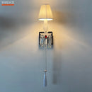 Ljojo Luxury Crystal Wall Lamp for European Villa Bedroom and Living Room