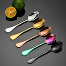 Ljojo Mini Gold Spoon Set for Coffee, Dessert, Tea - 6Pcs Stainless Steel Kitchen Accessories