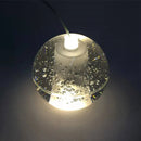 Ljojo Meteor Shower Glass Ball Chandelier - Long Rope Hanging Crystal Light