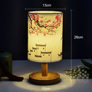 Ljojo LED Square Decoration Table Lamp Simple Chinese Style Dimmable Night Light EU Plug