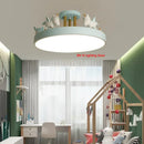 LED Unicorn Eye Protection Ceiling Light Dimming with RC for Children's Bedroom Ljojo