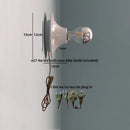 Ljojo LED Wall Light Mirror White Iron Bedside Wall Lamp