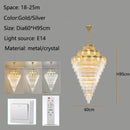 Large LED Crystal Chandelier for Modern Duplex Villa Living Room by Ljojo