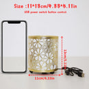 LED European Style Cloth Covered Desk Lamp with USB Switch Control | Nordic Bedroom Table Light by Ljojo
