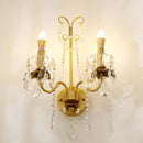 French Crystal Pearl Wall Lamp | Elegant Retro Candle Light for Bedroom and Living Room by Ljojo