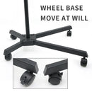 Ljojo Half Moon Lamp with Wheel 20inch 36W LED Floor Stand Light Adjustable Height