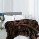 Ljojo Luxury Faux Fur Winter Blanket | High-End Mink Velvet Sofa Throw