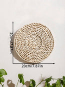 Boho Hand Woven Wall Basket for Home Decor by Ljojo™