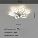 Ljojo Luxury Modern Ceiling Fan Lamp for Living & Dining Room