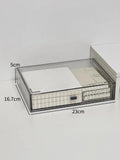 Acrylic Desk Organizer Drawer Set by Ljojo™: Transparent Desktop Storage for Stationery & Books