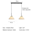 Nordic Pleated Fabric Led Pendant Lights for Dining Room Kitchen Chandelier by Ljojo